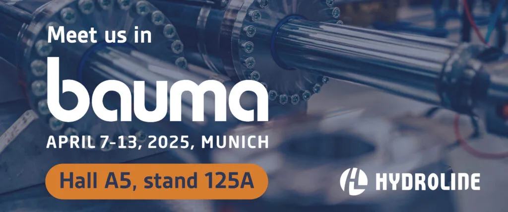 Meet Hydroline in Bauma 2025, Hydroline is the leading manufacturer of customized hydraulic cylinders